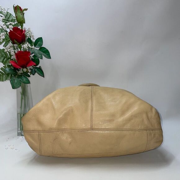 Coach Madison Julian Leather Handbag Beige Large - Picture 6 of 11